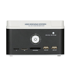  Ổ cắm cứng HDD 2,5 ' / 3,5 ' USB 3.0 đến SATA IDE  Đa chức năng,Đế đĩa cứng hai khay với chức năng sao lưu