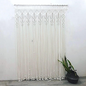 Rèm,màn cửa trang trí macrame,vách ngăn, màn chắn macrame - Rộng 1,5x2,2m - ảnh thật