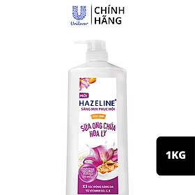 Sữa tắm dưỡng thể thiên nhiên trắng sáng da Hazeline 1KG - Sữa ong chúa hoa ly
