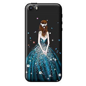 Ốp in cho iPhone 5 Cô Gái Váy Xanh - Hàng chính hãng