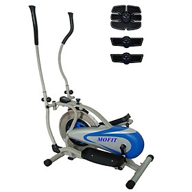 Combo Xe đạp tập thể dục tại nhà MO2082 + Máy massage xung điện EMS