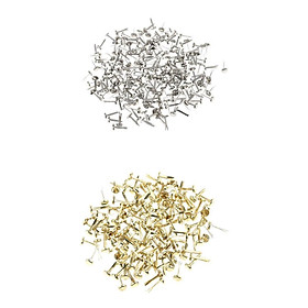 400 Pieces Metal Split Pins Brads Paper Fasteners for Scrapbooking Embellishment DIY Craft
