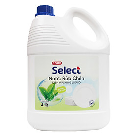 Chỉ giao HCM Nước rửa chén Co.op Select hương trà xanh 4 lít - 3160024
