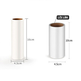 Cây Lăn Bụi LOẠI LỚN 16CM Làm Sạch Quần Áo, Ga Giường, Sofa, Lông Chó Mèo - lăn sạch lông động vật sợi vải đồ da