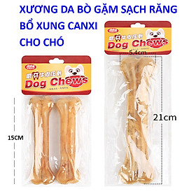 Xương Canxi Da Bò Cho Chó Gặm Làm Sạch Răng Giúp Răng Chắc Khỏe