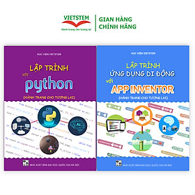 Combo 2 sách hướng dẫn học lập trình App Inventor và Python cho học sinh THCS