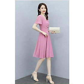 Đầm xoè voan chiffoan hàng cao cấp thời trang hàn quốc siêu xinh xắn , tiểu thư hàn quốc