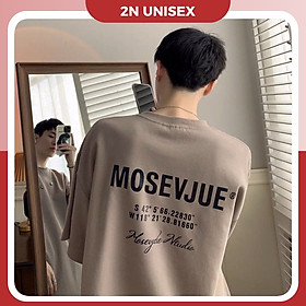 Áo thun tay lỡ form rộng - phông nam nữ oversize - T shirt in tọa độ - 2N Unisex