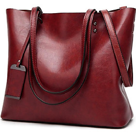 Women's Casual Handbag Shoulder Bag Large Capacity PU Leather Tote Bag