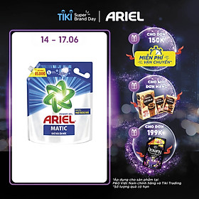 Nước Giặt Ariel Giữ Màu Túi 3.2kg - Công nghệ 3D Làm sạch sâu - Giữ màu không phai