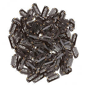 5x 100pcs 28mm U Shape Metal Snap Clips for Hair Extensions Wigs Weft Toupees Hairpiece High Quality
