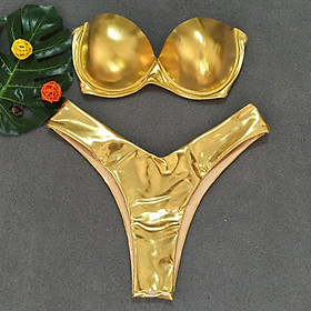 Party Sexy Supplies Gold Bikini for Party Queen Swimming Pool Party Drop shipping fast shipping 2019 summer hot