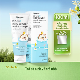 Gel Tắm gội cho bé O2 Skinical Dr. Celine Baby Gentle Wash&Shampoo 180ml
