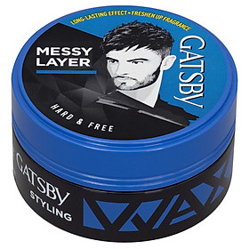 GATSBY STYLING WAX HAND & FREE 75G - SÁP TẠO KIỂU TÓC TỈA LỚP HIỆN ĐẠI