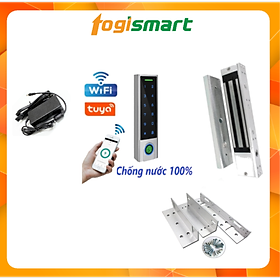 Mua Bộ khóa cổng vân tay Wifi  quản lý thêm/xóa user qua App Wifi  báo động quên đóng cửa  Access Control
