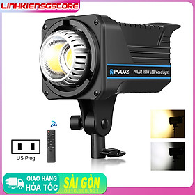 Đèn studio PULUZ 220V 150W 3200K-5600K Nhiệt độ màu kép Hệ thống tản nhiệt tích hợp với điều khiển từ xa