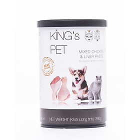 PATE HỖN HỢP GÀ KING’S PET LON 380G THỨC ĂN CHO CHÓ MÈO