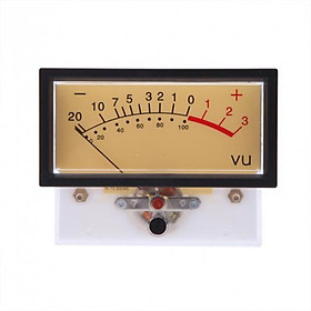 Clear Plastic Shell Audio Amp Panel VU Volume Unit Level Meter Indicator