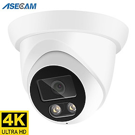 Máy ảnh IP 4K 8MP MỚI Audio Outdoor Poe H.265 ONVIF góc rộng 2.8mm AI Màu tối Vision Home CCTV Video Giám sát Cảm biến bảo mật Kích thước: Super 4MP POE