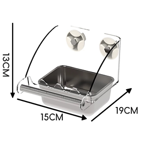 1 khay ăn cao cấp (KACC10) (15 *19*13) kết hợp cây đậu nhôm mài móng