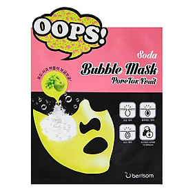 Mặt nạ chăm sóc lỗ chân lông Berrisom Soda Bubble Mask PoreTox Fruit (5c/hộp)