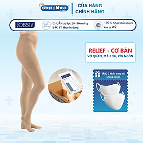Vớ y khoa quần JOBST Relief - Cơ bản, màu da, kín ngón, 20-30mmHg, giãn tĩnh mạch chân (tất y khoa)