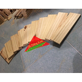 Mua Bó 10 tấm gỗ thông mới đẹp dài 30cm  rộng 9cm  dày 1.3cm dùng làm kệ  ốp tường  trang trí