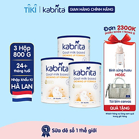 Combo 3 lon Sữa dê Kabrita số 3 cho trẻ trên 24 tháng - Lon 800g 