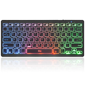 Bàn phím không dây Rii K09 Pin có thể sạc lại Bàn phím đa phương tiện Tương thích với iOS Mac OS