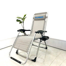 Mua Ghế xếp thư giãn SUMIKA 179 Grey - Dòng cao cấp  khóa bằng kim loại  vải lưới Textilene thoáng khí  tải trọng 300kg