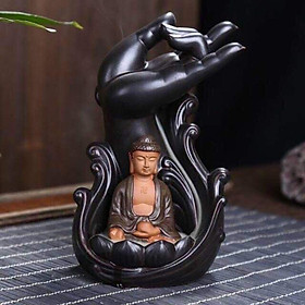 Mua Thác Khói Quan Âm Bàn Tay Phật Như Lai-Chất Liệu Gốm Sứ Cao Cấp-Tặng 5 nụ Trầm loại 1-Thác Khói Trầm Hương Chảy Ngược-