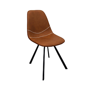 Mua Ghế ăn LUX 4A-P bọc da simili màu nâu  đẹp chân thép sơn tĩnh điện đen cao cấp nhập khẩu cao cấp