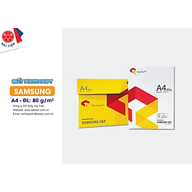 Giấy Photocopy, giấy in Samsung A4/80gsm - 500 tờ/ream (480256)