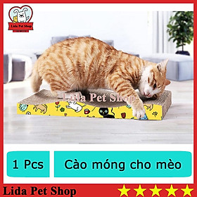 Bàn cào móng cho mèo kèm 1 túi cat nip - trụ cào mài móng cho mèo