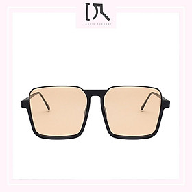 Kính râm nữ mắt vuông chống tia UV400 thời trang cao cấp màu đen DORISEYEWEAR