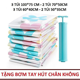 Mua Bộ 10 Túi Chân Không Đựng Chăn Màn  Quần Áo - Gọn Gàng  Tiện Lợi + Tặng Bơm Hút Chân Không