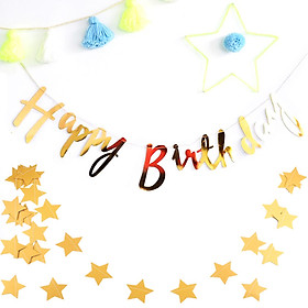 Hình ảnh Review Dây chữ Happy Birthday nét kiểu