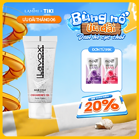 Gel Dưỡng Tóc Lavox Cranberry 60ml Giữ Nếp Tóc, Tăng Độ Bóng, Dưỡng Ẩm Tóc Mượt Lamimi Chính Hãng