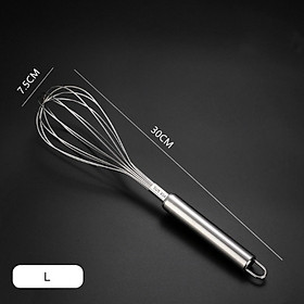 Mua Dụng cụ đánh trứng / đánh bột bằng Inox cầm tay đa năng ( 3 size )
