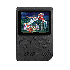 400 trong 1 trò chơi nhỏ chơi cầm tay Người chơi cầm tay Retro Console Boy 8 bit 3,0 inch Màu sắc LCD Trò chơi Màu sắc: Đen