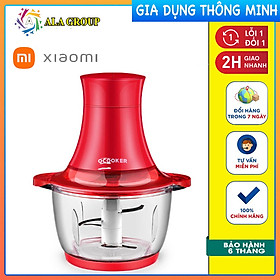 Mua Máy xay thịt thực phẩm đa năng QCOOKER Đỏ - Thiết bị xay trộn nghiền tiện dụng cho gia đình - Hàng Chính Hãng
