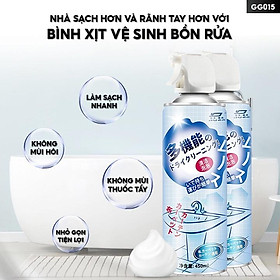 Mua Chai Xịt Tẩy Rửa Bồn Cầu Nhà Vệ Sinh Làm Sạch Bóng Vòi Sen Hoặc Các Bề Mặt Inox Trong Toilet An Toàn Khi Xịt Dùng GG015