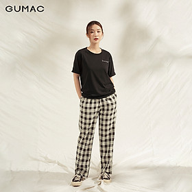 Quần caro lưng thun QA1165 GUMAC chất bố thoải mái kiểu dáng trẻ trung năng động