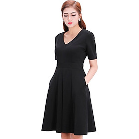 Hình ảnh Đầm Xòe Cổ Tim Tay Ngắn Zerasy Fashion - 137