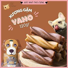 Bánh thưởng làm sạch răng, xương gặm thơm miệng cho chó Dog Snack Pack Yaho (Túi 120gr)