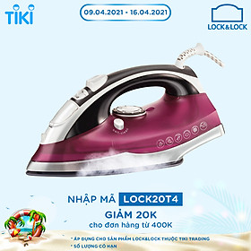 Bàn Ủi Hơi Nước Lock&Lock ENI331RED (2200W) - Đỏ - Hàng Chính Hãng
