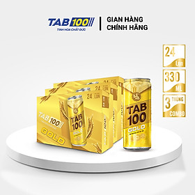 Combo 3 thùng bia TAB GOLD (24 lon 330ml)