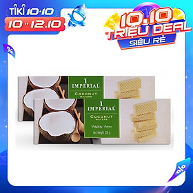 Combo 2 hộp Bánh Xốp Nhân Kem Dừa Imperial 100g x 2 hộp Thái Lan