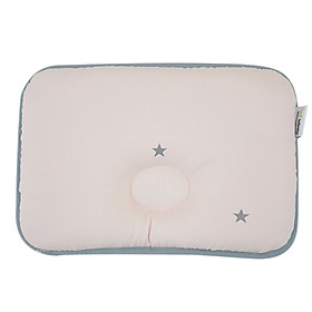 Gối Sơ Sinh Chống Móp Đầu LOL Baby Simple Star Pink (50 x 30 cm)