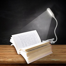 LED Clip On Reading Light Book Light 3 Brightness Levels Reading Lamp with Night Light Mode Slick Touching Control